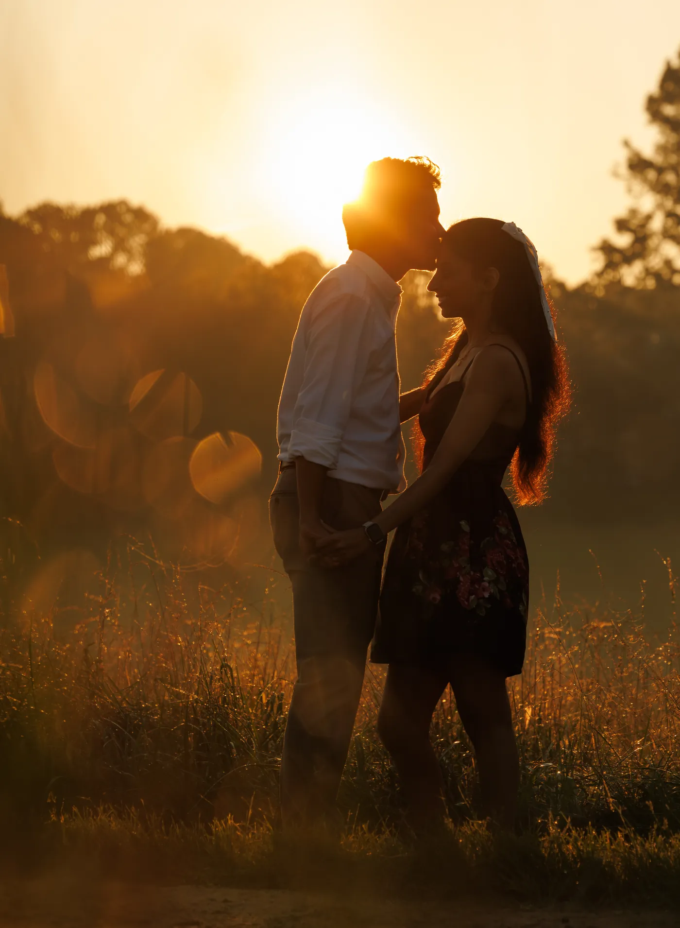 Duke Chapel engagement portrait