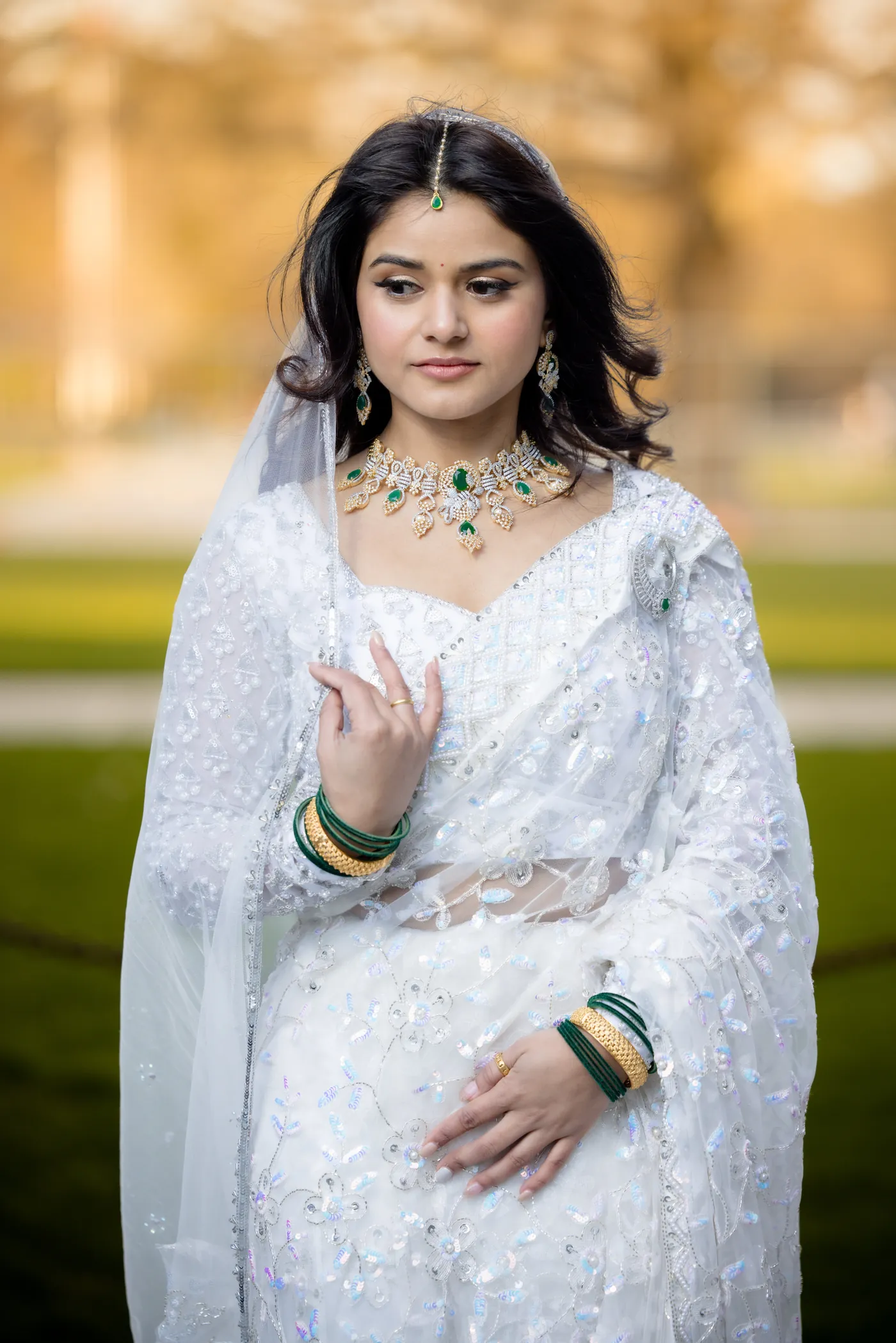 Elegant bridal portrait